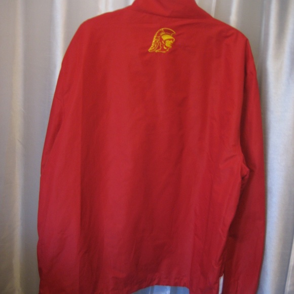Authentic Apparel USC Trojans Half Zipper Long Sleeve Pull Over Jacket Sz XL - Picture 4 of 5